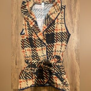 Women’s plaid vest